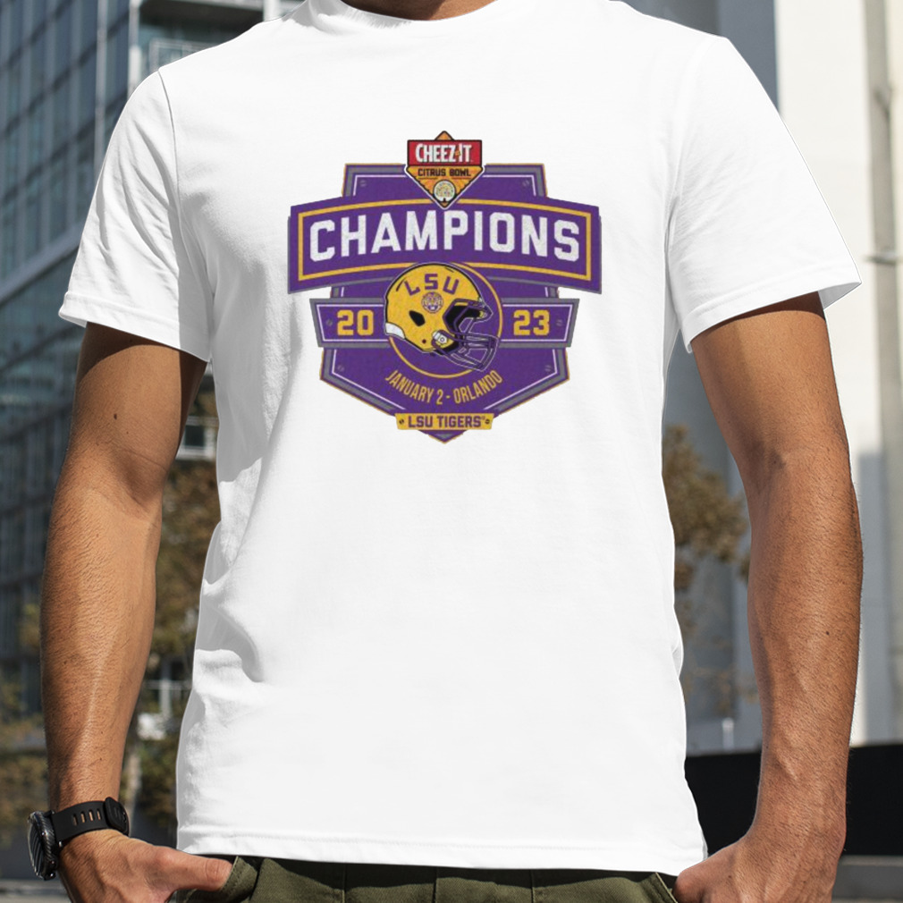 2023 Citrus Bowl Champions Lsu Tigers shield Shirt