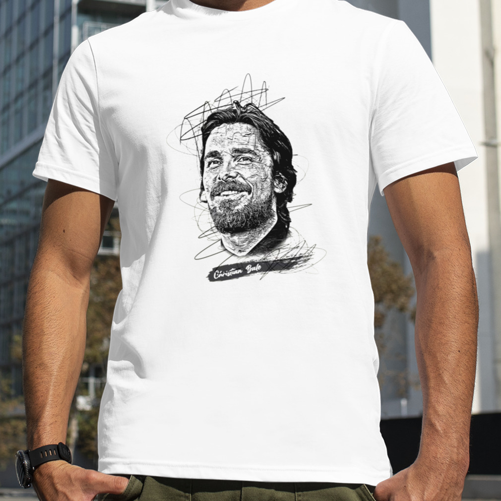 Christian Bale Abstract Sketch Art shirt