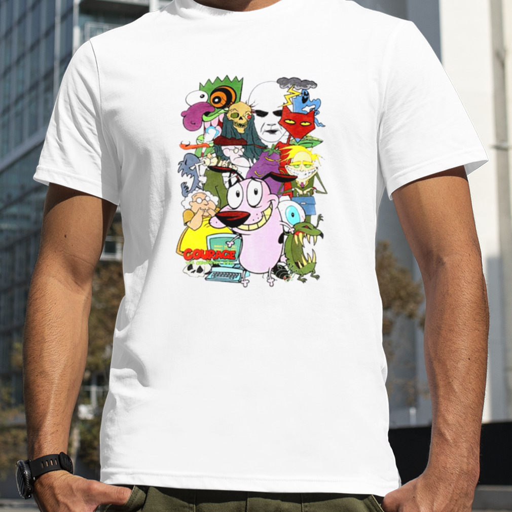 Courage The Cowardly Dog Characters Shirt
