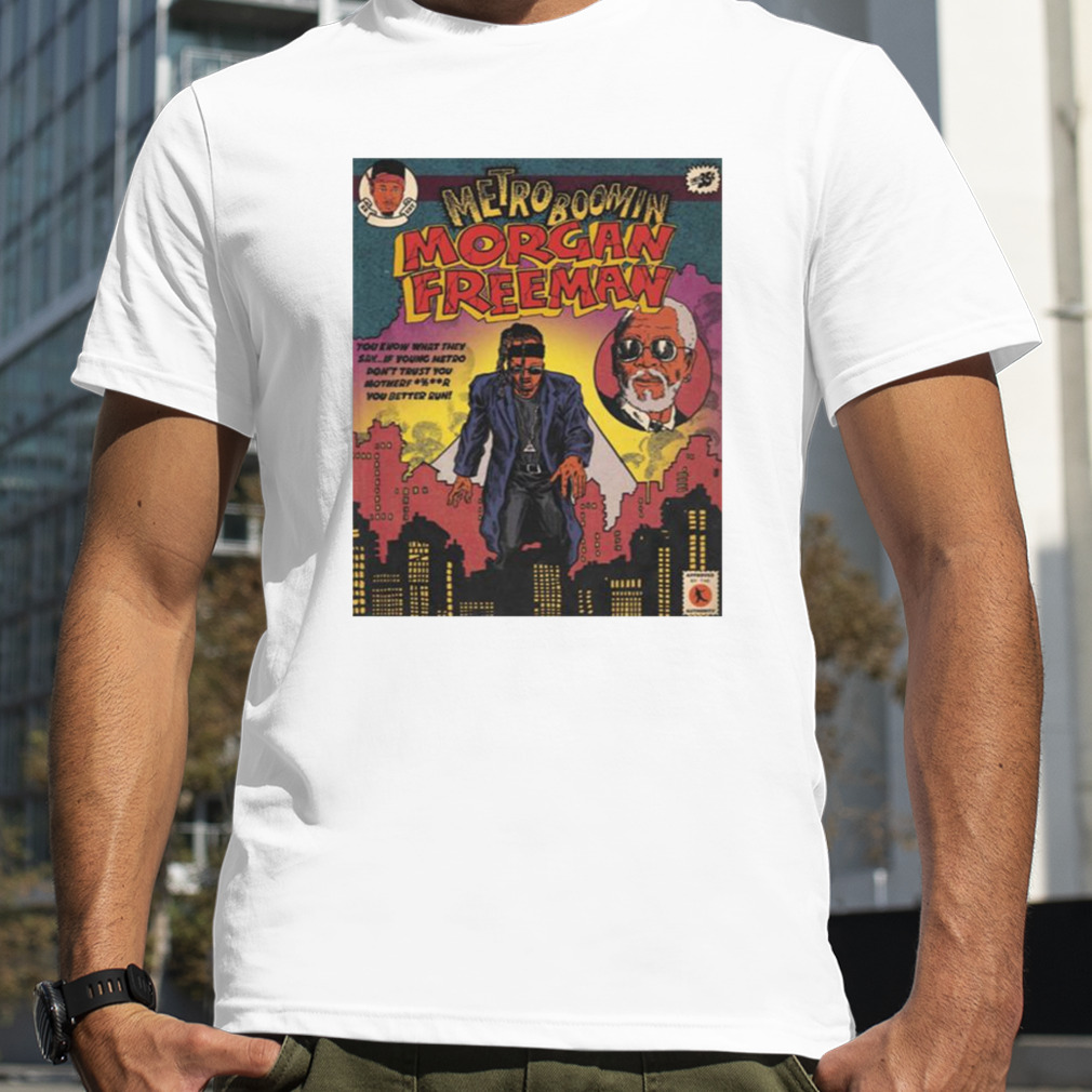 Metro Boomin Morgan Freeman Heroes And Villains Album Graphic shirt
