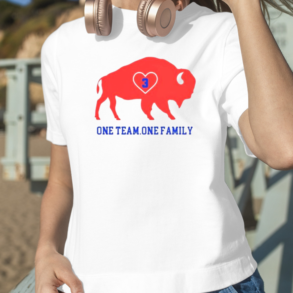 Official damar hamlin Buffalo Bills one team one family T-shirt, hoodie,  tank top, sweater and long sleeve t-shirt