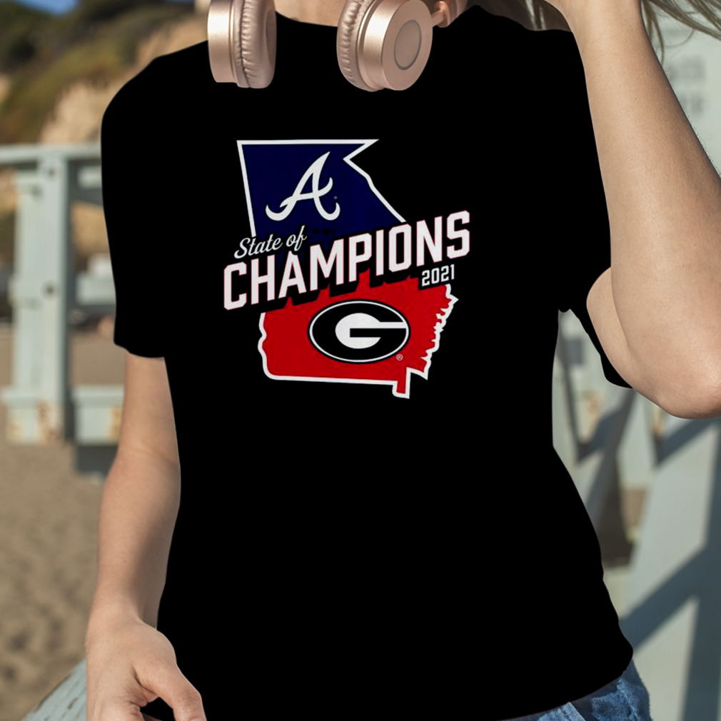 Vintage Georgia Bulldogs And Atlanta Braves Georgia T-Shirt