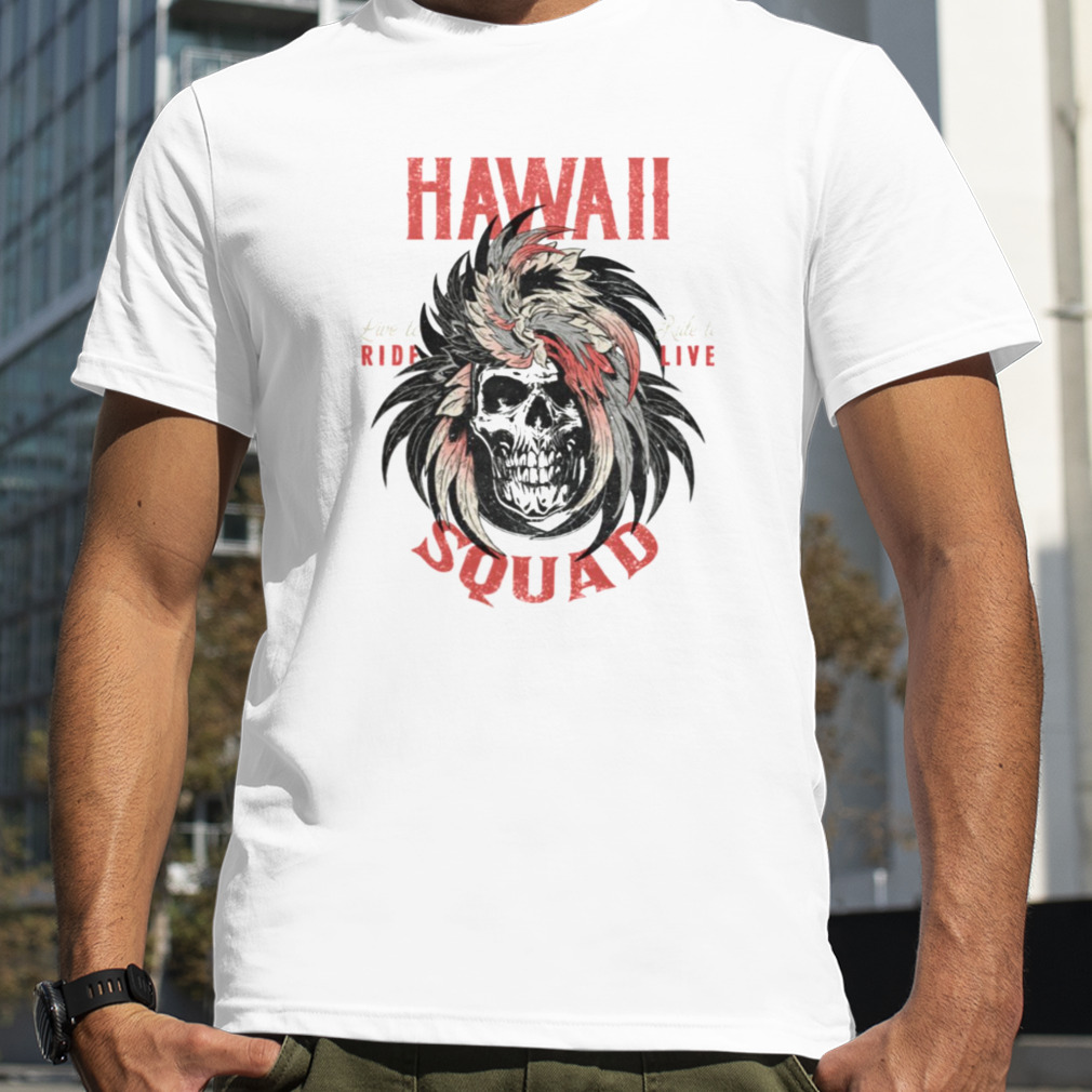 Hawaii Squad Skull Design shirt