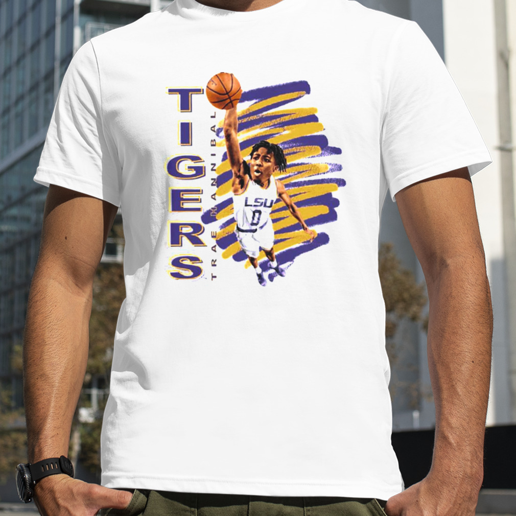 Lsu tigers trae hannibal basketball shirt