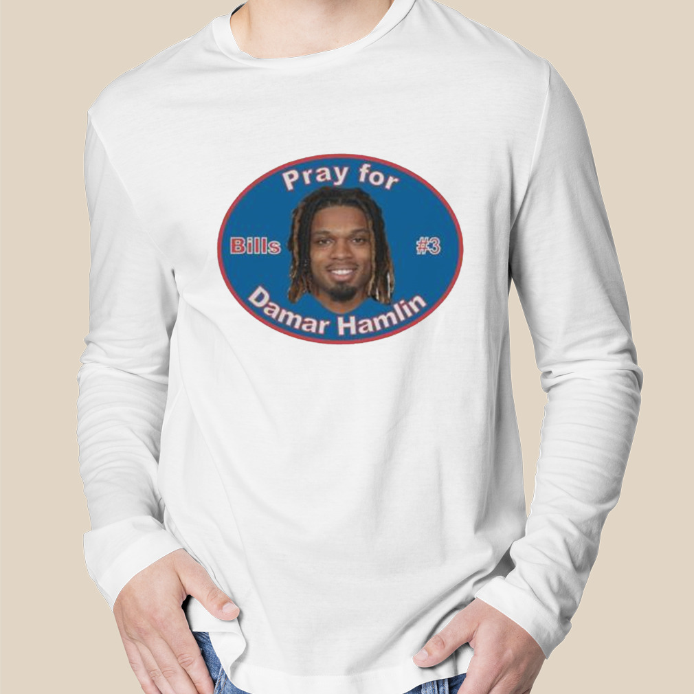 Vintage Pray For Damar Hamlin 3 Buffalo Bills Shirt - Bluecat