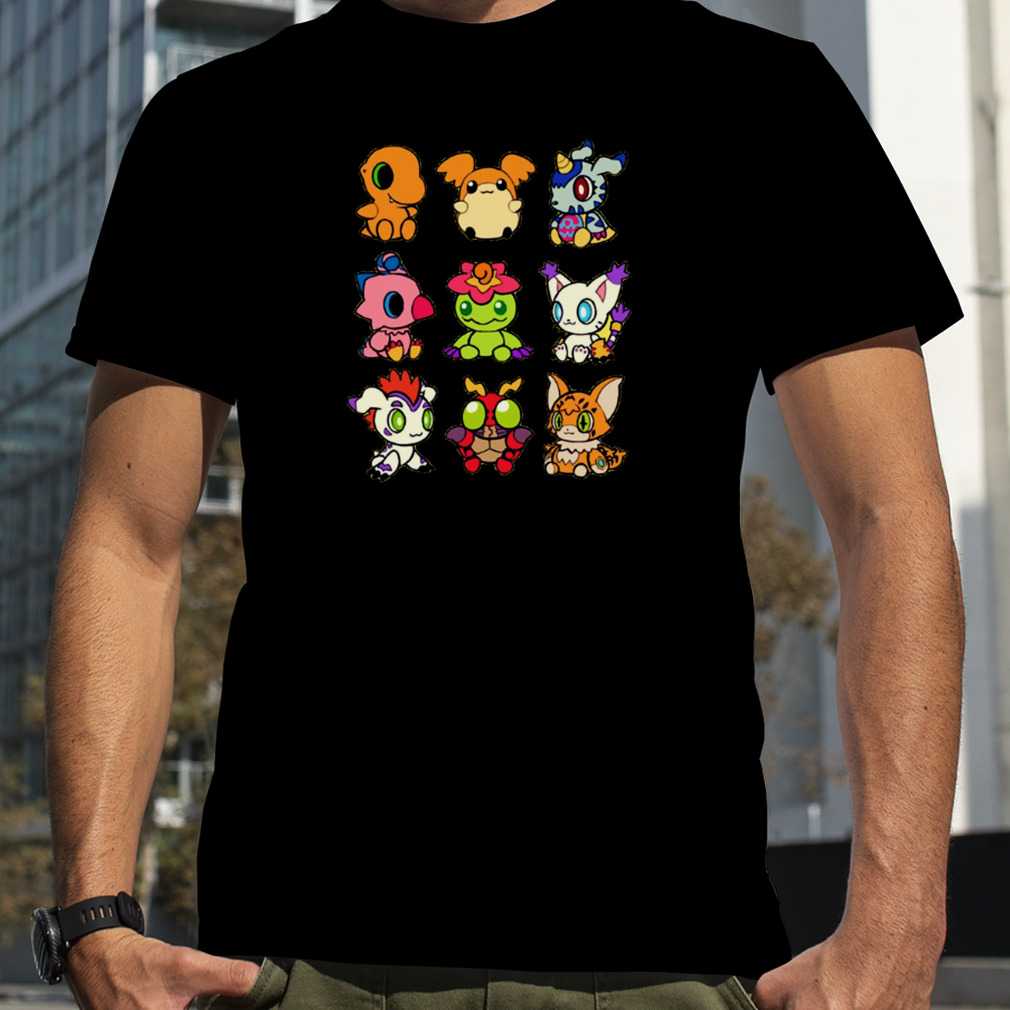 Collage Design Digimon Adventure shirt