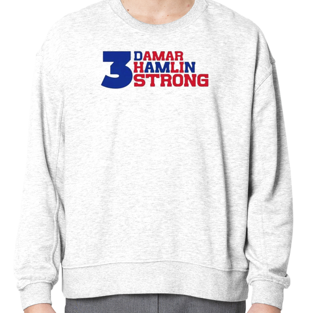 Damar Hamlin Hoodie Hamlin Strong 3 Grey Shirt - Anynee