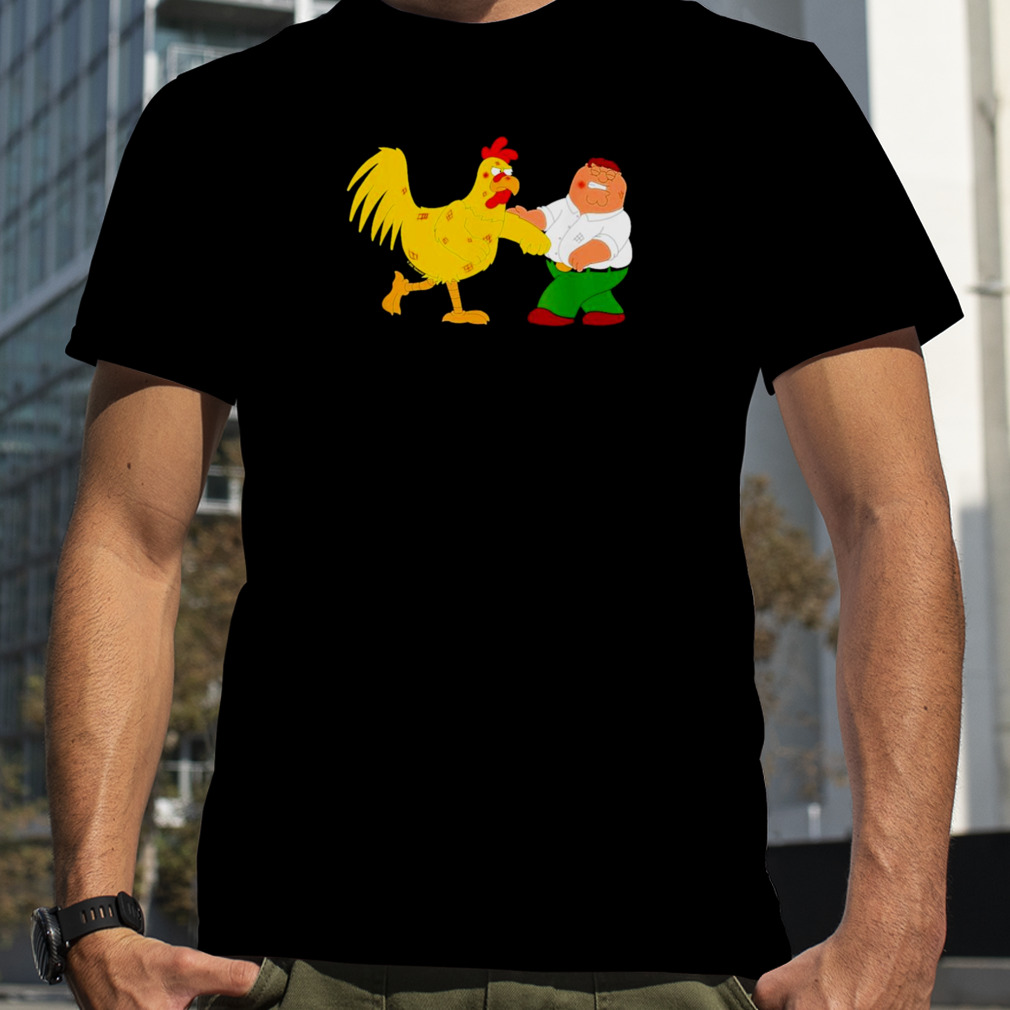 Guy Peter and chicken fighting shirt