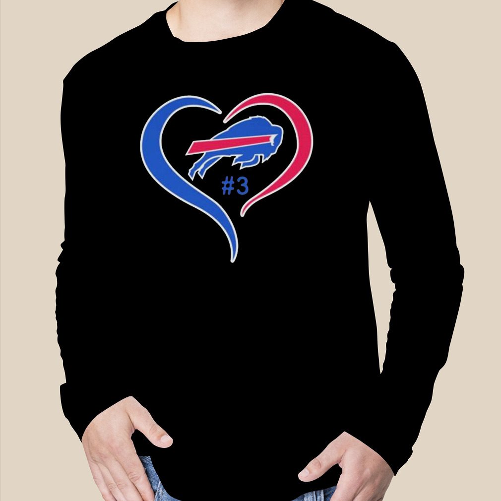 Heart Love Damar Hamlin #3 Buffalo Bills Logo Shirt