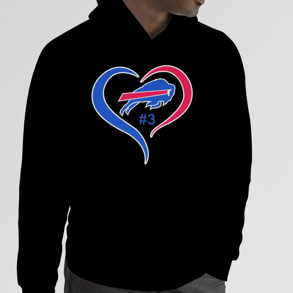 Official Damar Hamlin Love For 3 Buffalo Bills 2023 Shirt, hoodie