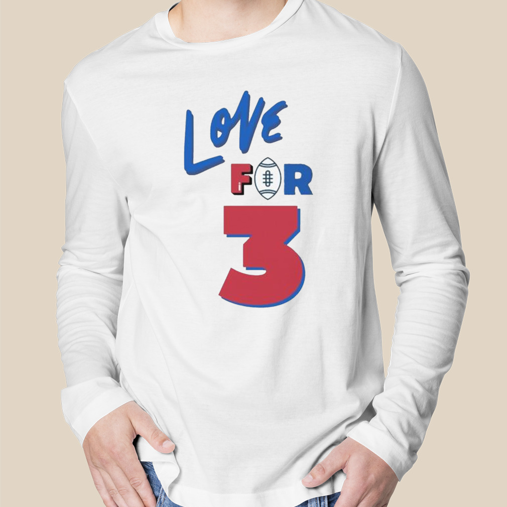 Damar Hamlin Love For 3 Shirt - Trends Bedding