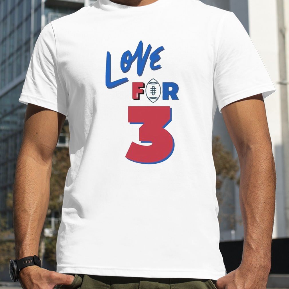 Damar Hamlin Love For 3 Shirt - Trends Bedding