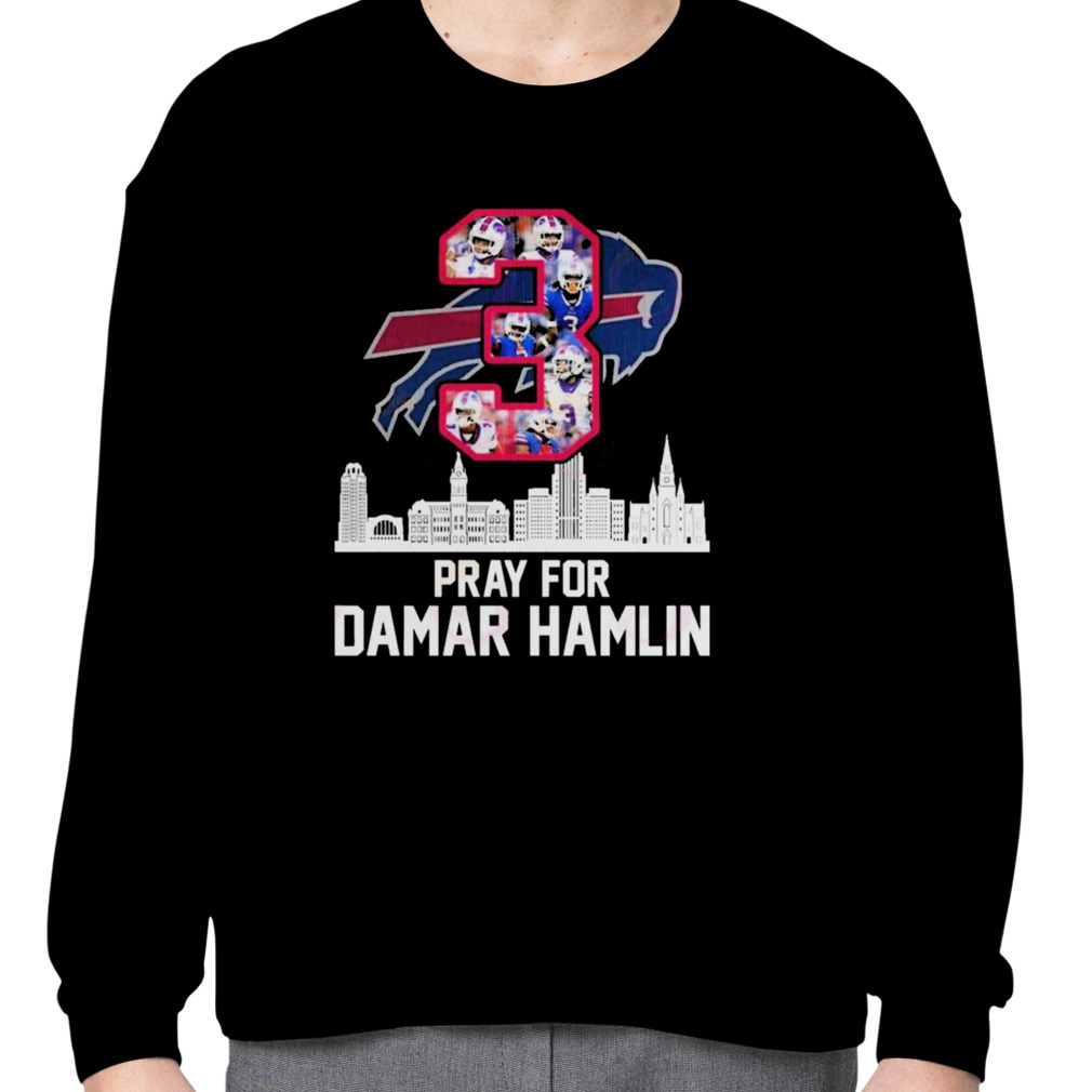 Damar Hamlin Buffalo Bills T-shirt Charity Team Hamlin #3-Large - T-Shirts, Facebook Marketplace