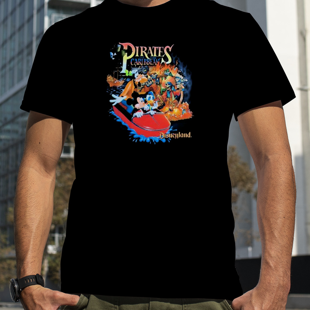 Retro Pirates Of The Caribbean Shirt - Mickey And Friends Edition -  Disneyland Trip Souvenir - iTeeUS