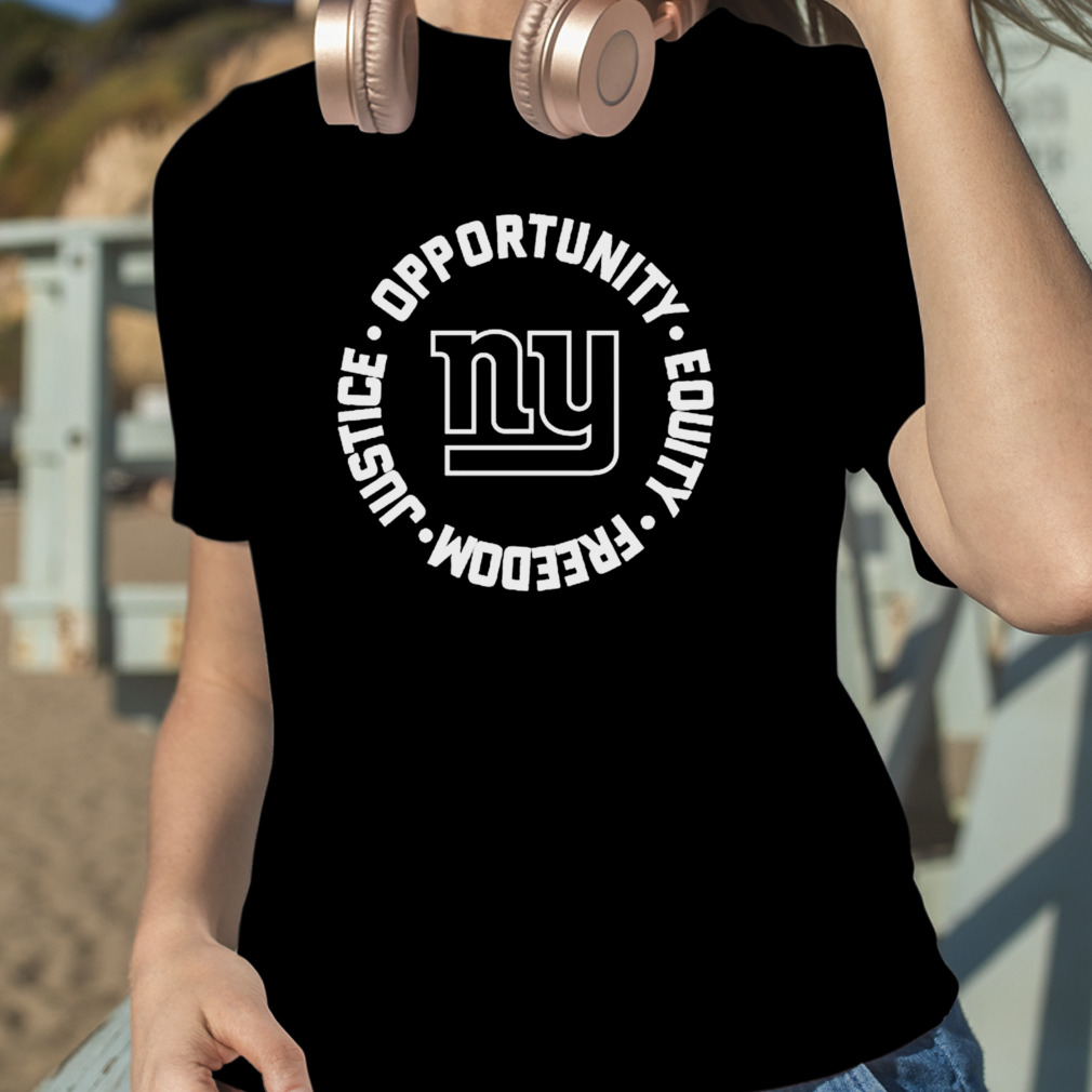 Opportunity Equity Freedom Justice New York Giants Football Shirt Longsleeve