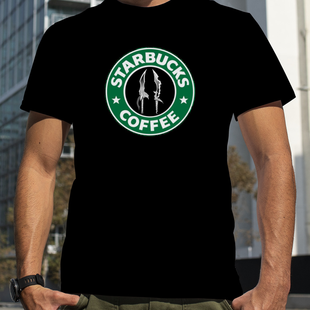 Solo Leveling Knifs Animes Starbucks shirt