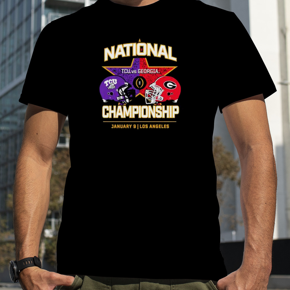 TCU Horned Frogs vs Georgia Bulldogs Fanatics Branded College Football Playoff 2023 National Championship Matchup shirt