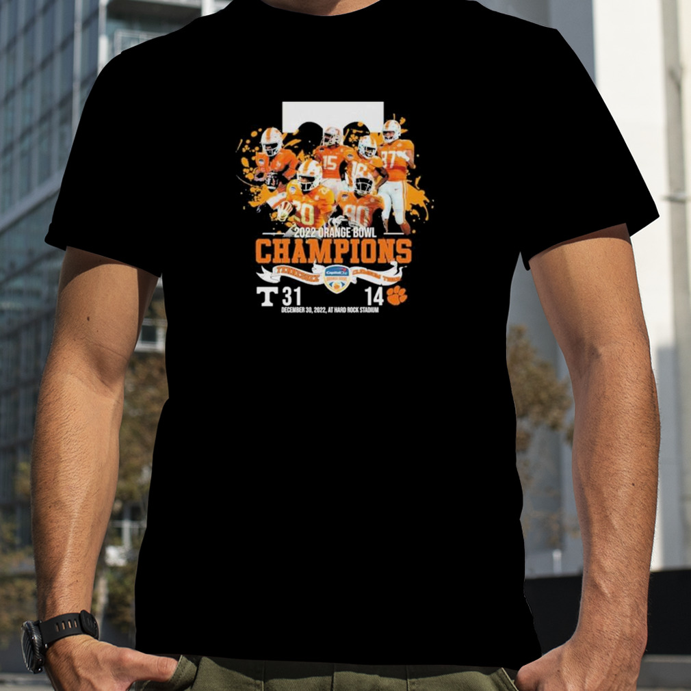 Tennessee Volunteers vs Clemson Tiger 31-14 2022 Orange Bowl Champions shirt