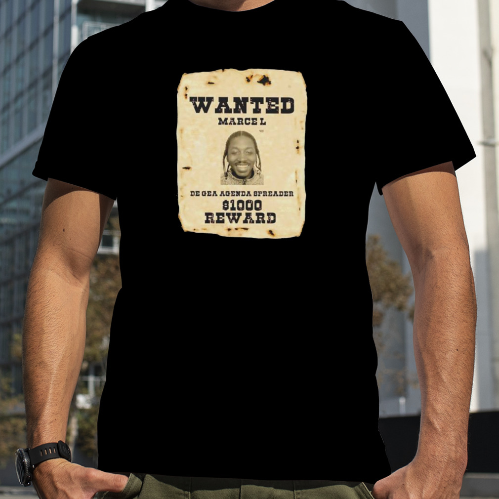 Wanted marcel de gea agenda spreader 1000 reward shirt