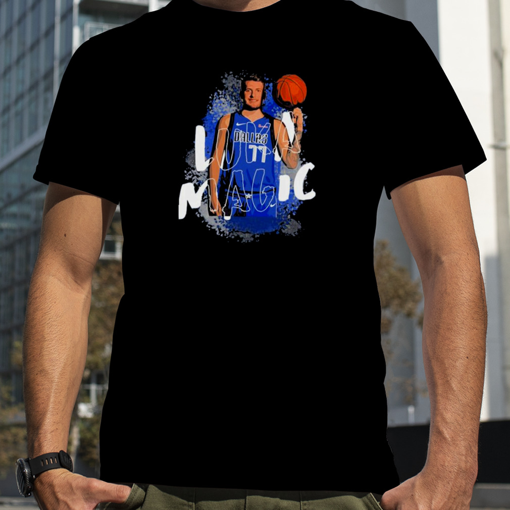 Watercolored Luka Doncic Basketball Shirt
