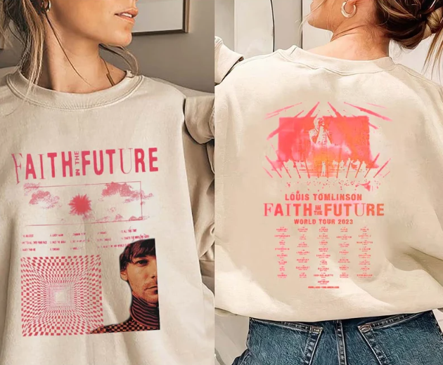 Louis Tomlinson Vintage T-Shirt, Louis Tomlinson Faith In The Future, Louis  Tomlinson Merch, Retro 90s Gift For Fan, Com