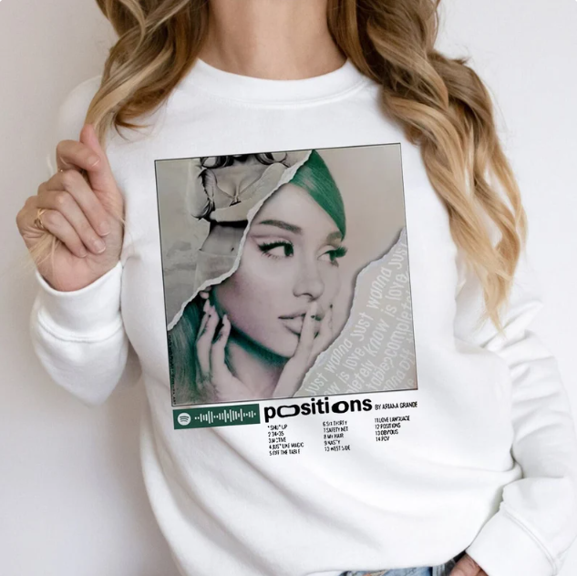 Positions Album Tracklist Ariana Grande Shirt