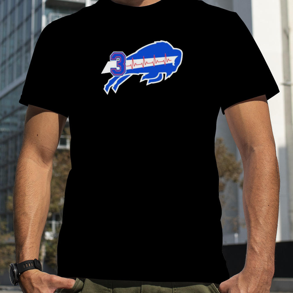 damar Hamlin Buffalo Bills logo heartbeats shirt
