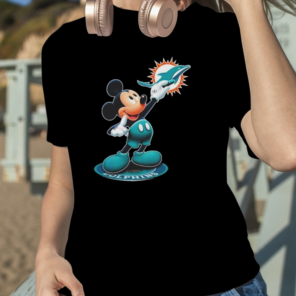 Mickey Mouse Nfl miami dolphins logo 2023 shirt