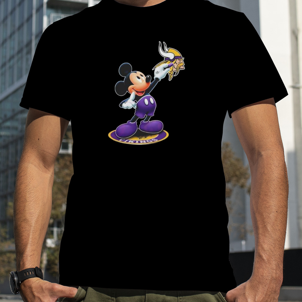 Mickey Mouse Nfl minnesota vikings logo 2023 shirt