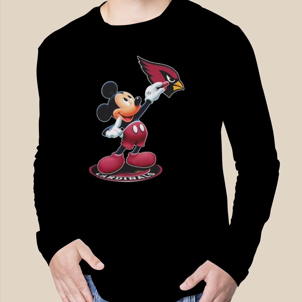 Mickey mouse nfl arizona cardinals logo 2023 shirt