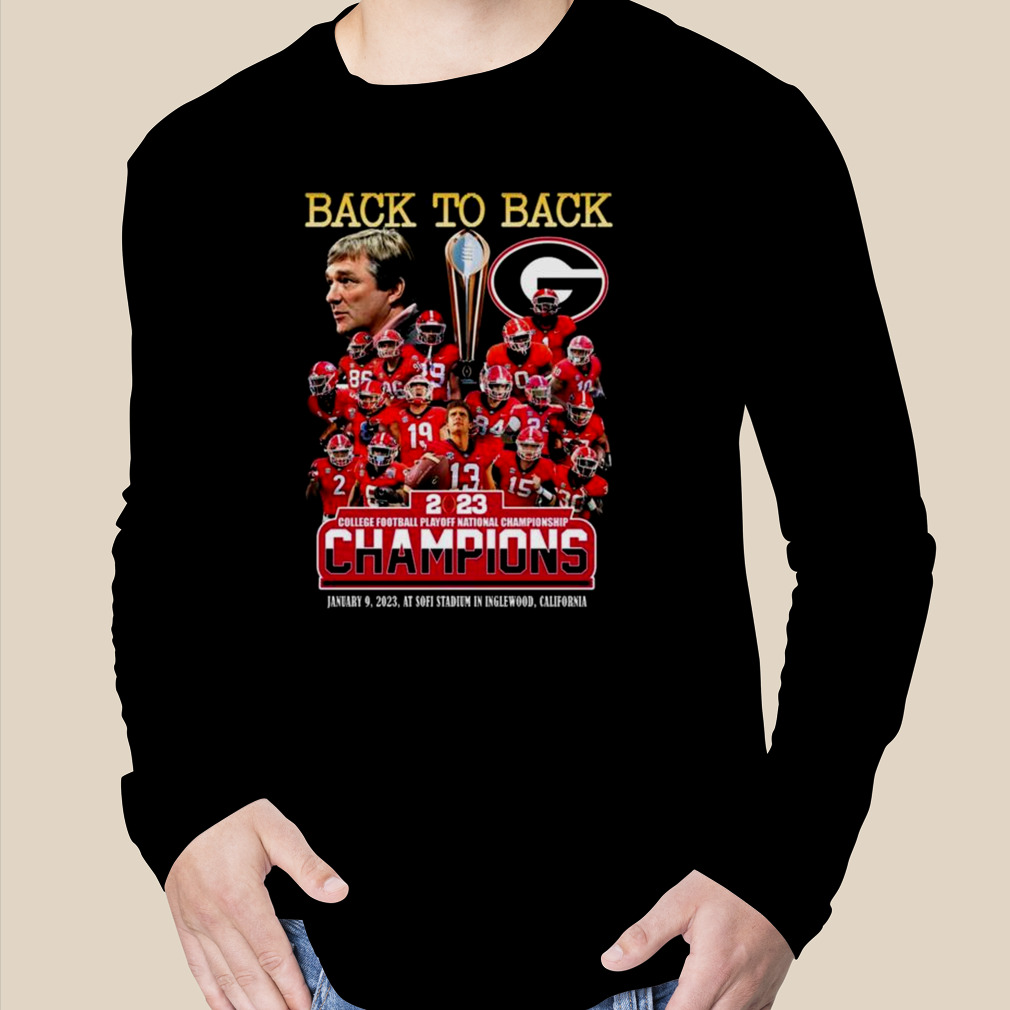 Georgia Bulldogs Back to Back 2023 College football playoff National  Championship Champions shirt - Freedomdesign