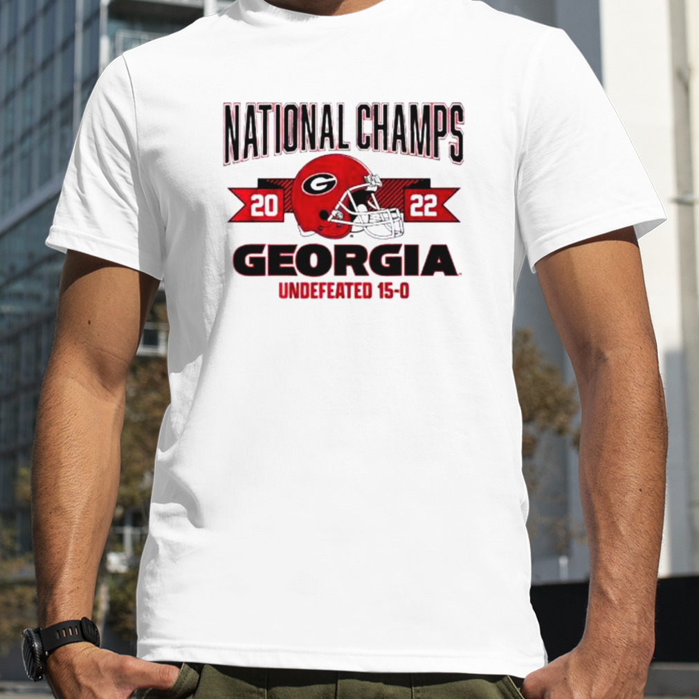 Georgia football national champions arched helmet shirt