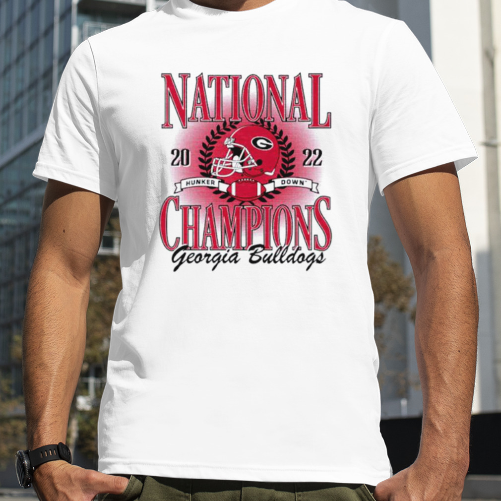 National Champions Georgia Bulldogs 2022 Hunker Down Shirt