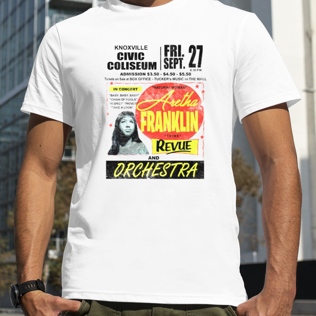 Natural Woman Aretha Franklin Think Revue Concert Vintage Graphic shirt
