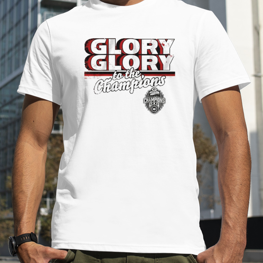 georgia football glory glory to the champions shirt