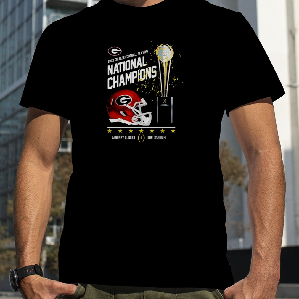 2023 College Football Playoff National Champions Georgia Bulldogs Sofi Stadium shirt