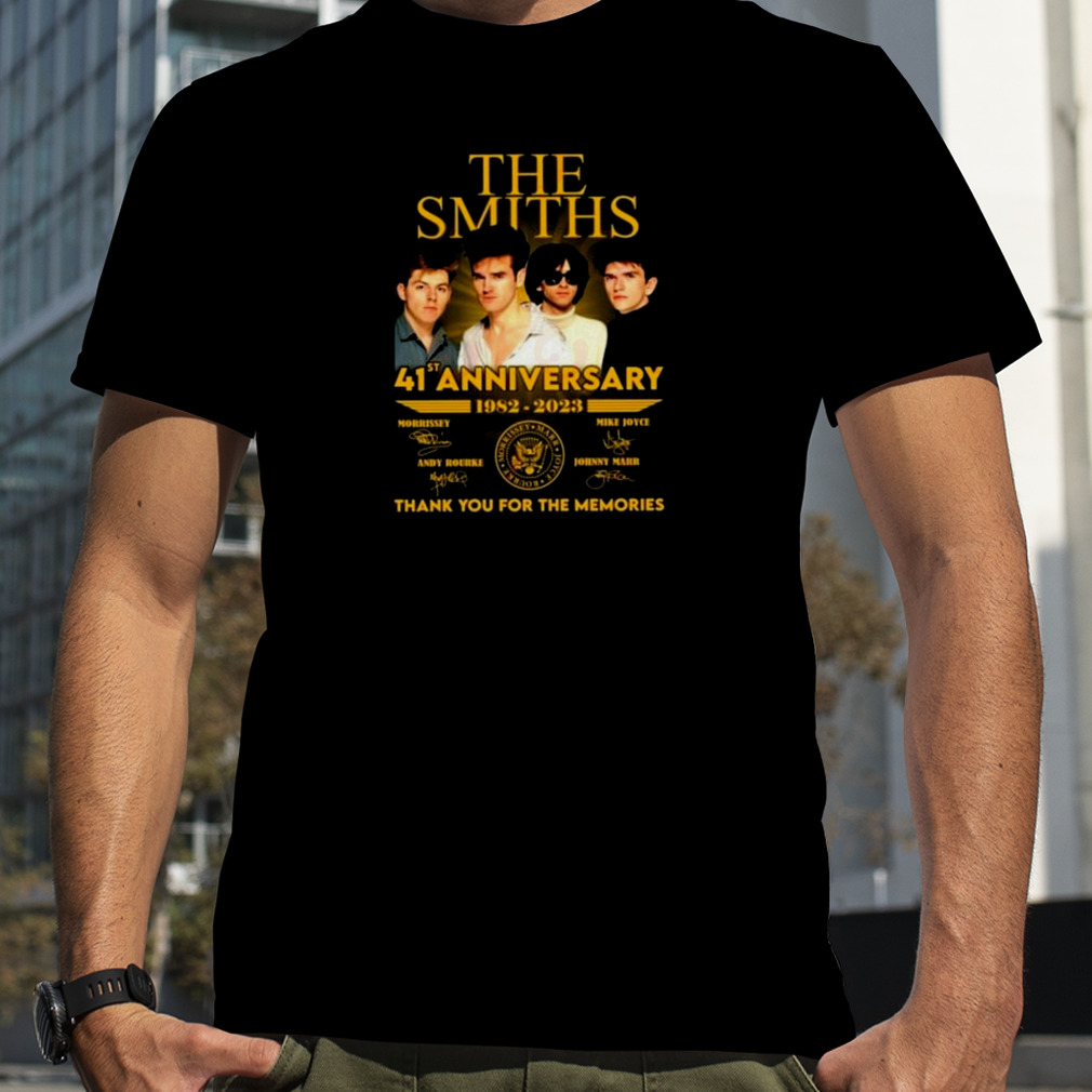 41st Anniversary 1982 – 2023 The Smiths Thank You For The Memories Signatures Shirt