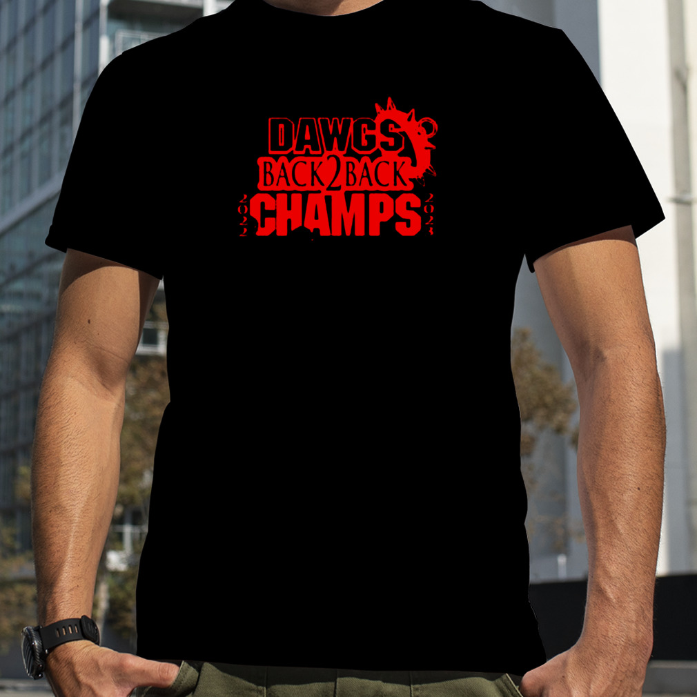 Dawgs Back 2 Back Champs Georgia UGA College Football Shirt
