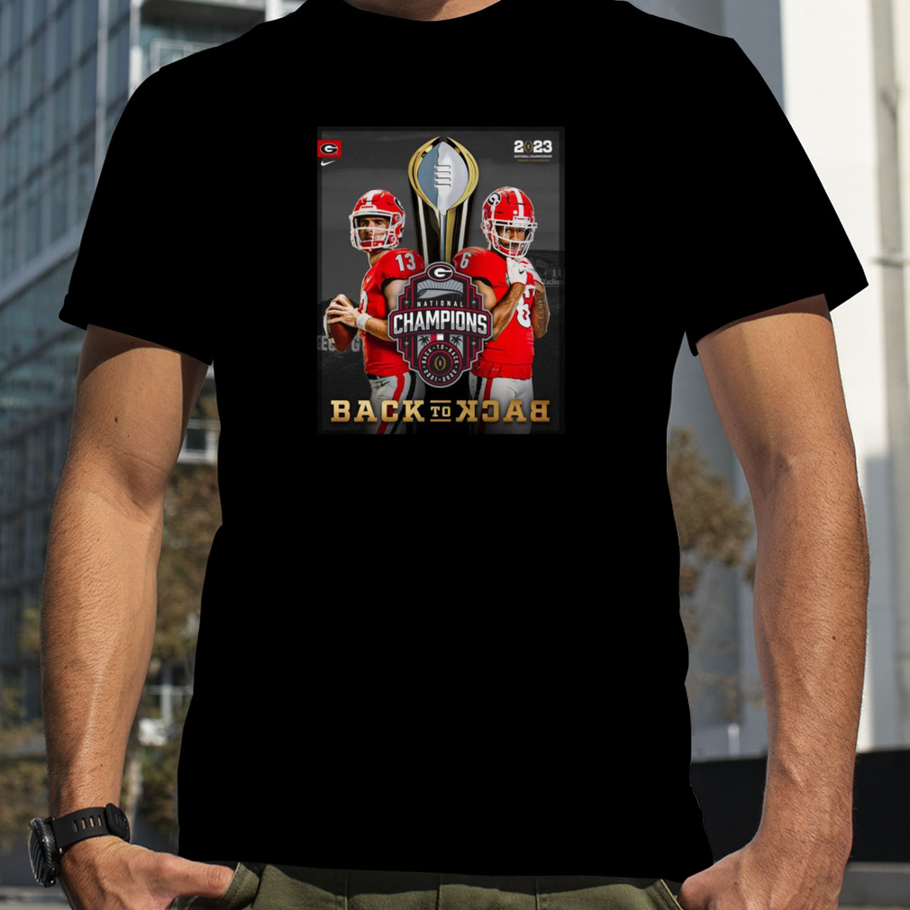 Georgia Bulldogs 2023 National Championship Back To Back shirt