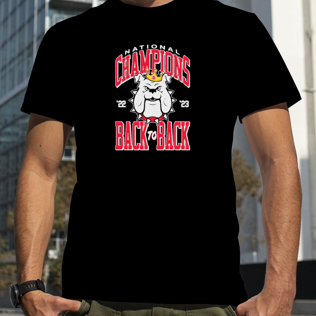 Georgia bulldogs national champions 2023 back to back gauge shirt