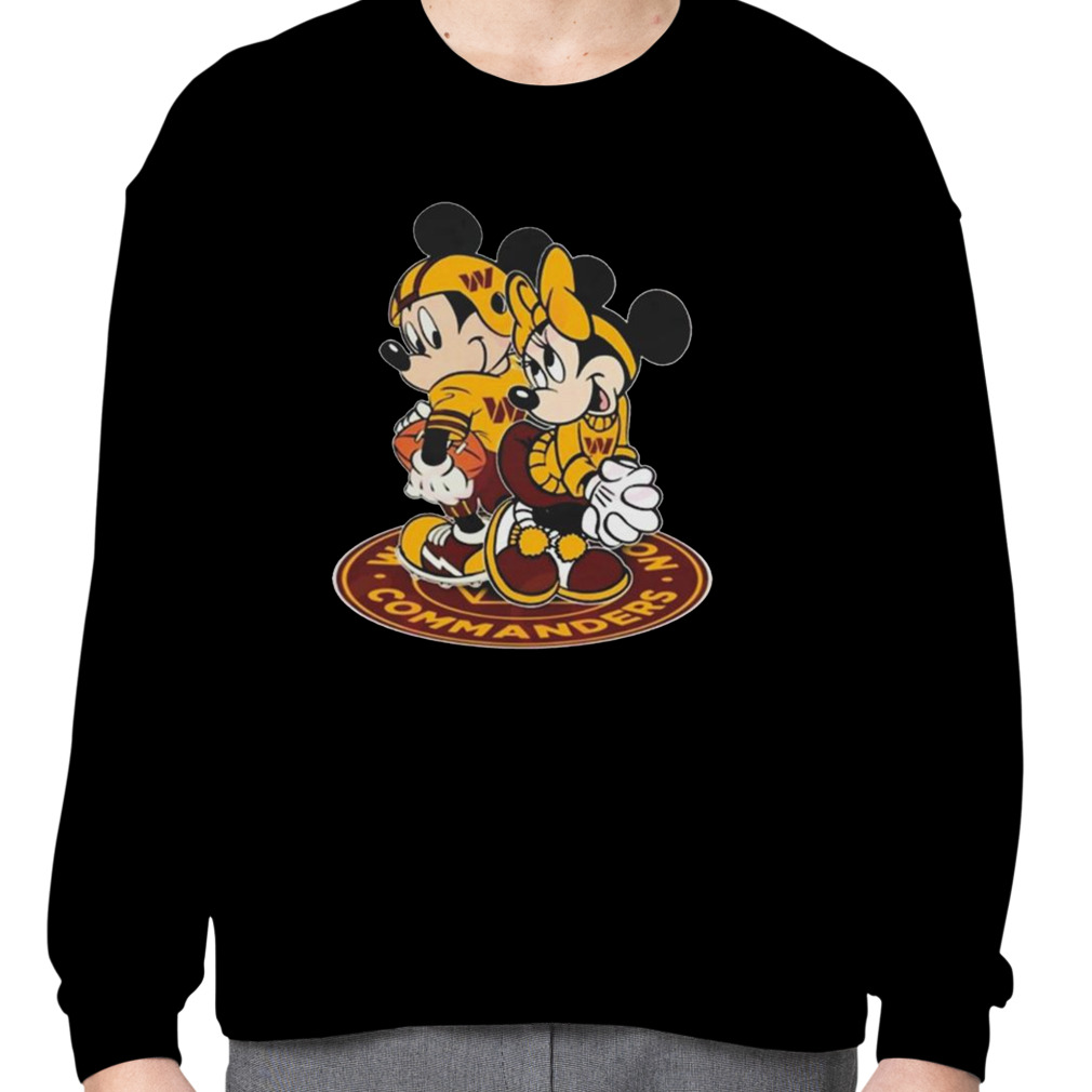 Official mickey mouse NFL Washington commanders logo 2023 T-shirt, hoodie,  tank top, sweater and long sleeve t-shirt