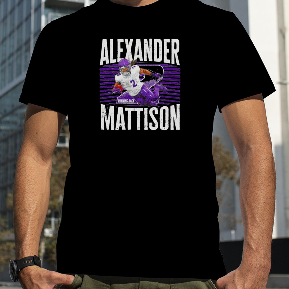 alexander Mattison 2 running back Minnesota Vikings leap shirt
