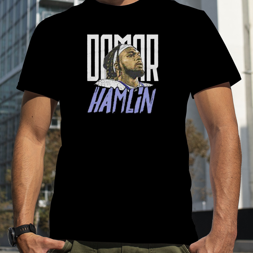 damar Hamlin Buffalo Bills player portrait shirt