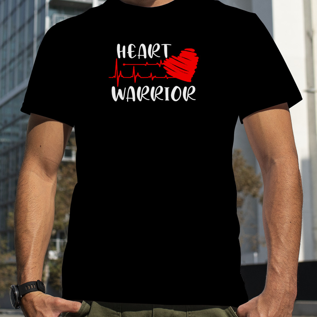 heart warrior chd awareness present congenital heart disease shirt