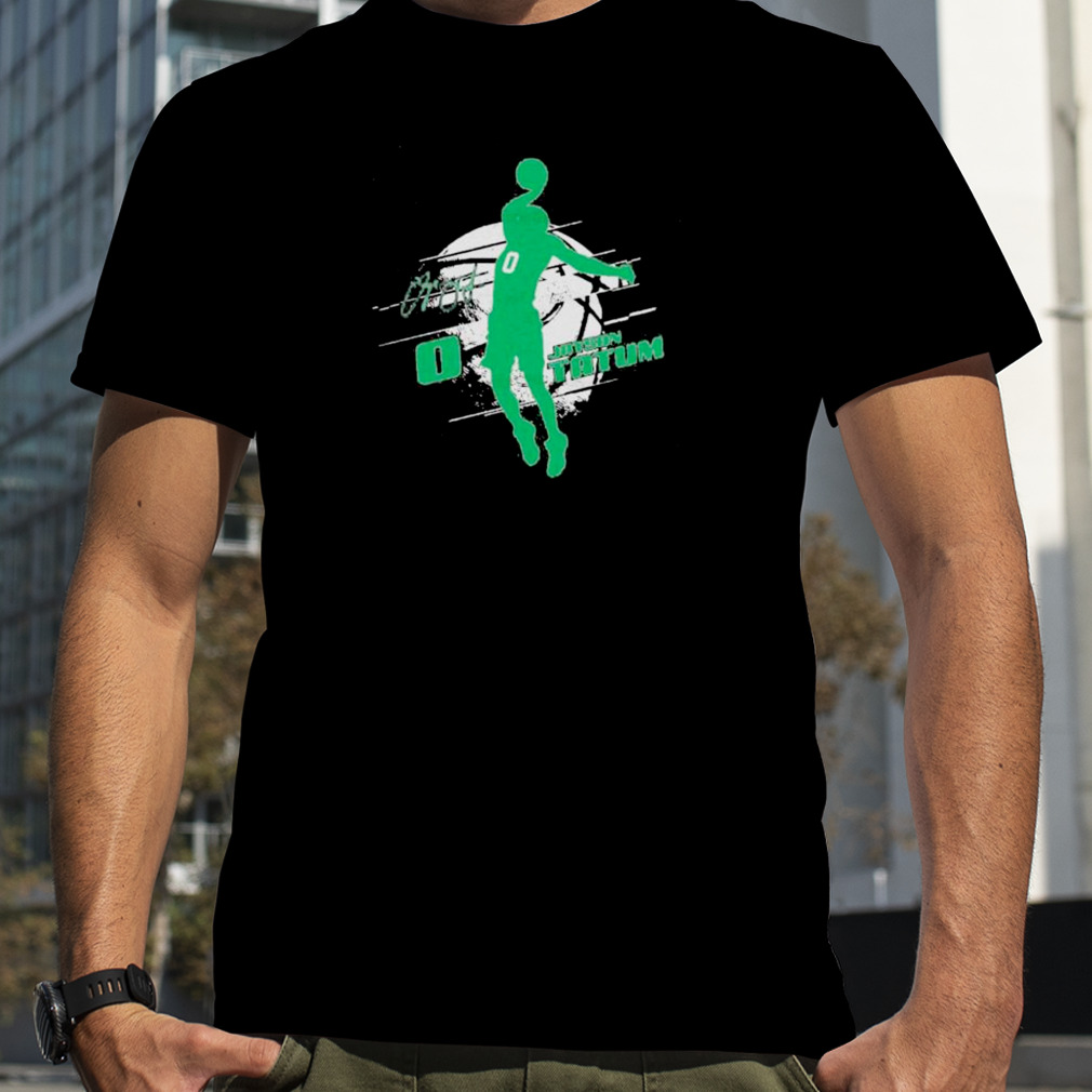 jayson Tatum Boston Celtics silhouette shirt