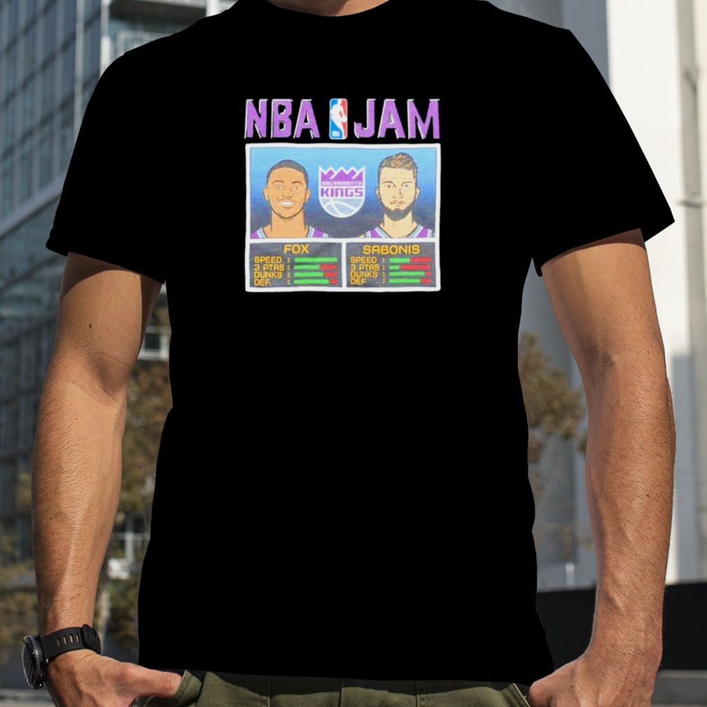 nBA Jam Fox and Sabonis Sacramento Kings shirt