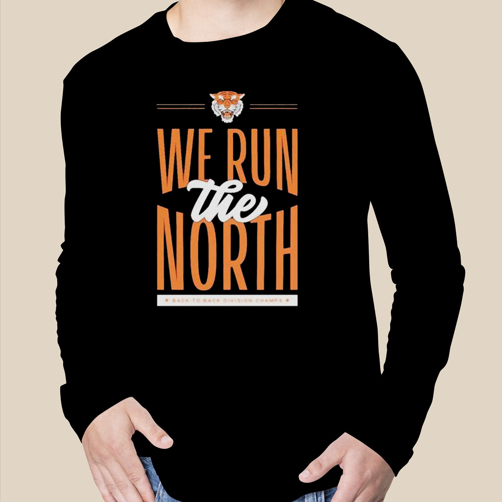 we run the North Cincinnati Bengals back to back division champs shirt