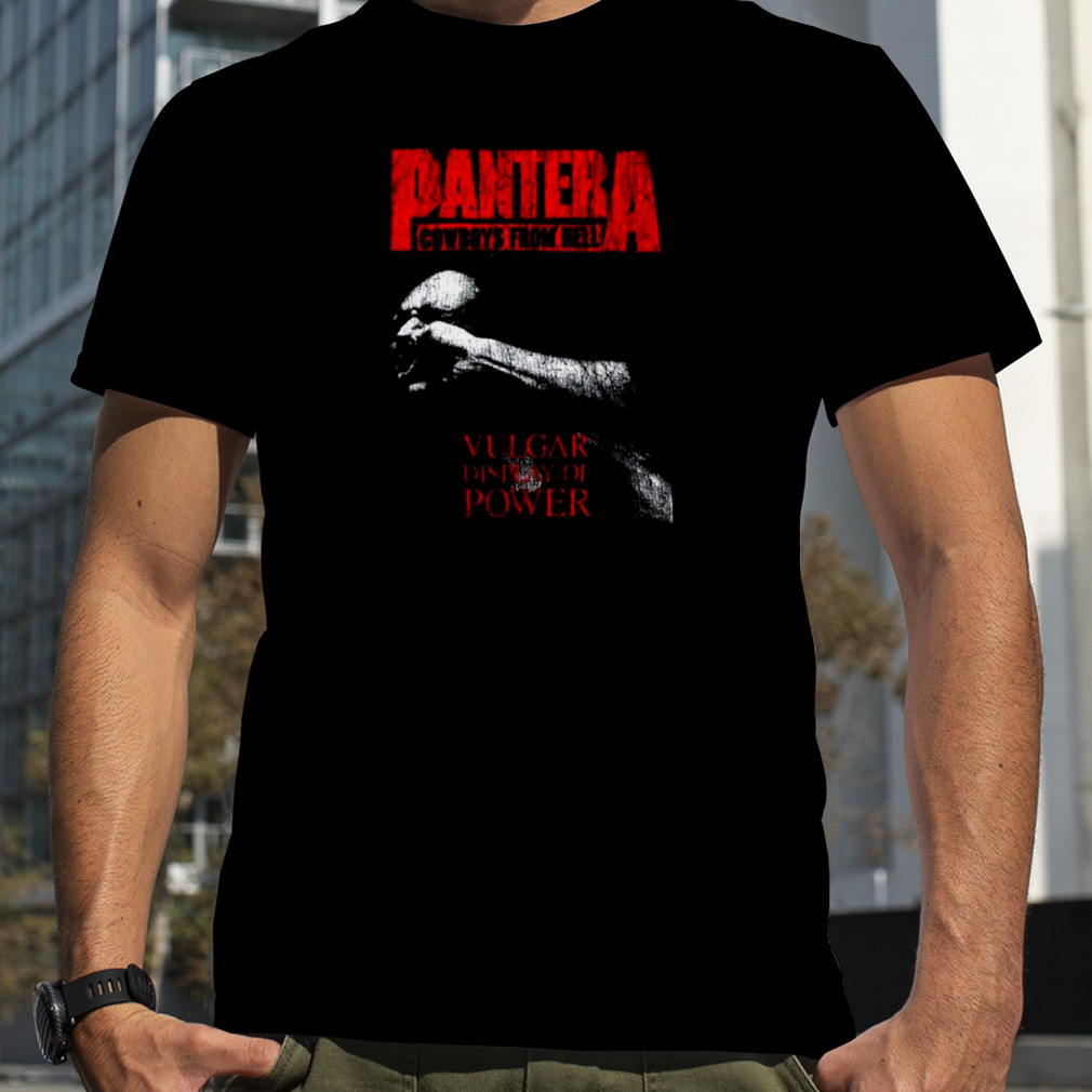 Vulgar Red Vintage Pantera Cowboys From Hell shirt