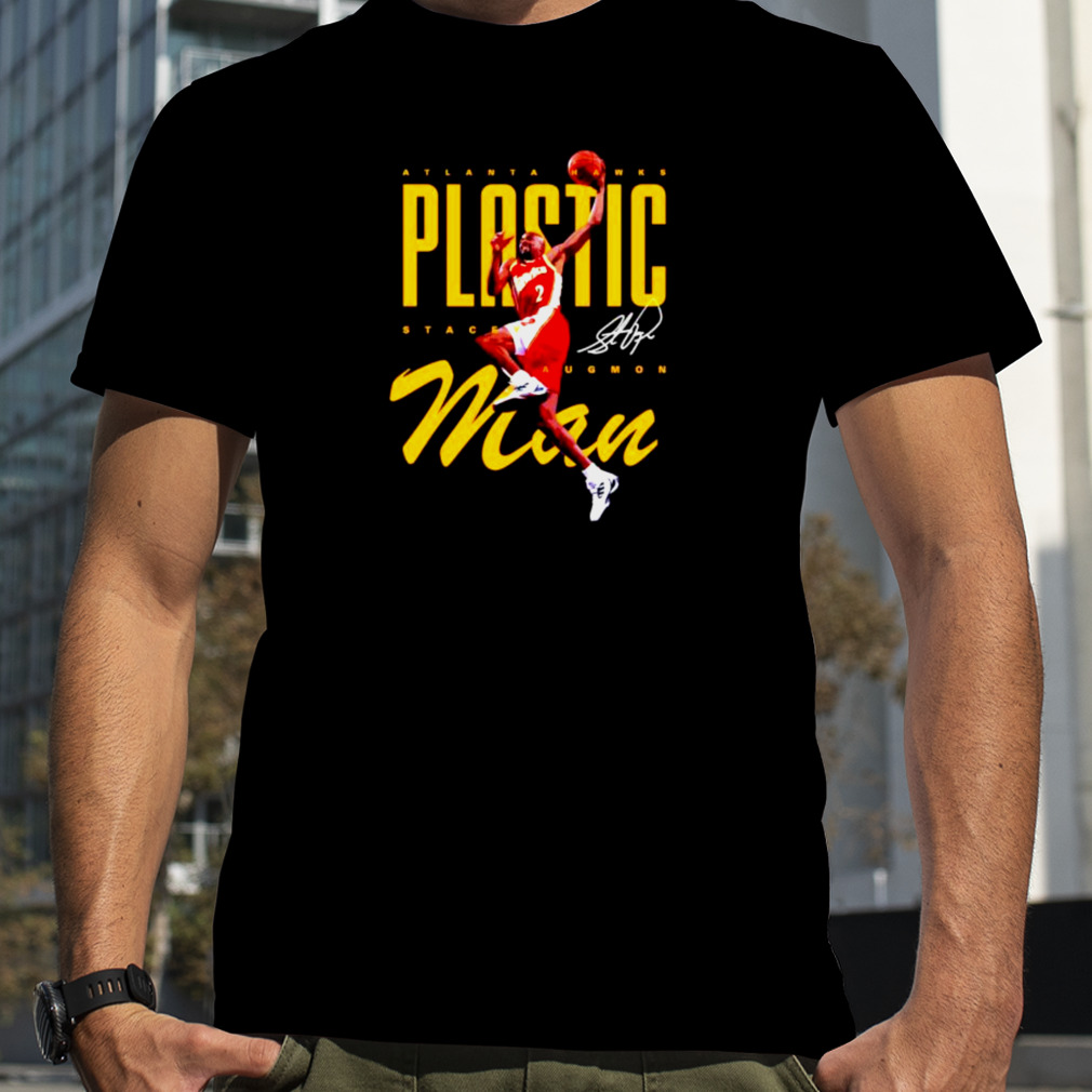plastic man Stacey Augmon Atlanta Hawks shirt