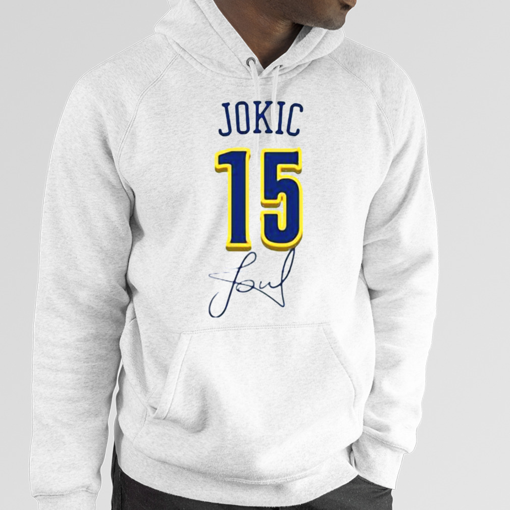 15 Nikola Jokic Denver Nuggets With Signature Shirt